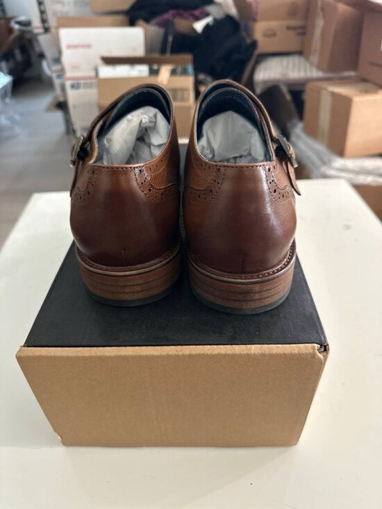 NWT  WITH BOX Vintage Foundry Co. Men\'s Morgan Dress Monk Strap Shoes, main image 8
